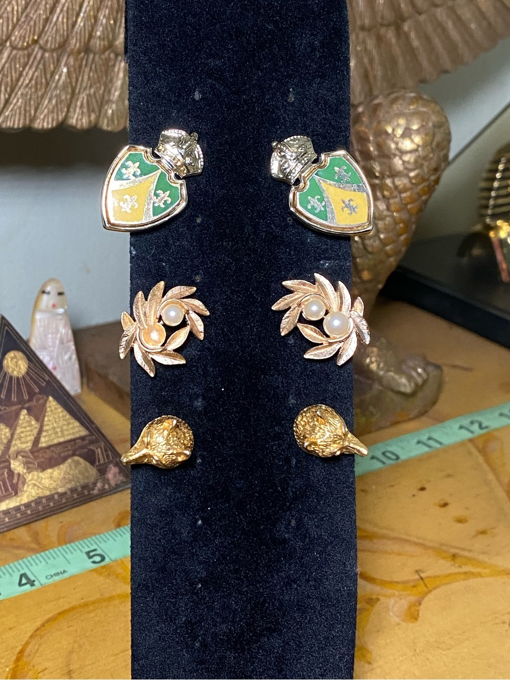 Vintage clip on earrings